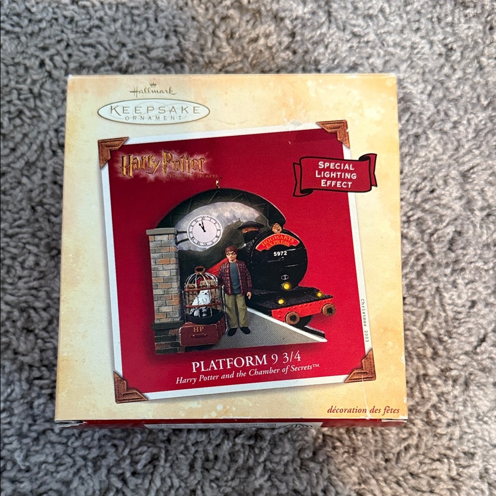 Hallmark Keepsake Ornament with Red and Black Train Design